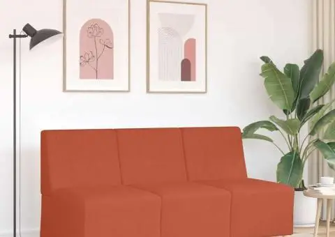 Fotoliu Portocaliu 55 x 74 x 82 cm Țesătură de catifea - 3/5