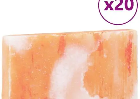 Pietre de sare, 20 buc., roz, 20x10x2,5 cm, 23 kg - 3/5