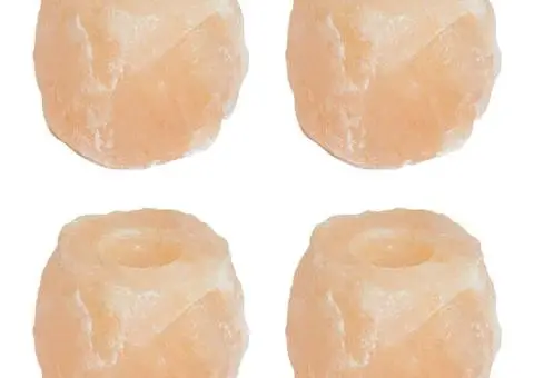 suporturi pentru lumânări din sare 4 buc 4 kg Roz - 1/4