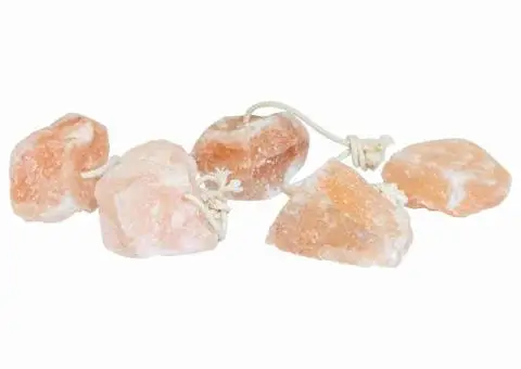 Blocuri de sare 20 buc cu sfori pentru animale de fermă 2,5 kg Roz - 2/3