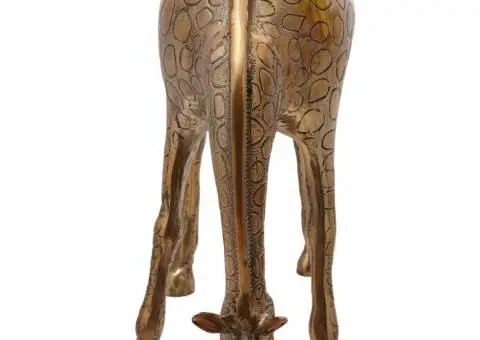 Vas de gheață formă de girafă, alamă, 49x22x39 cm, aluminiu - 3/5