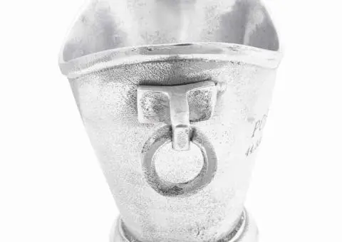 Vas de gheață, argintiu, 29x16x19 cm, aluminiu - 4/5