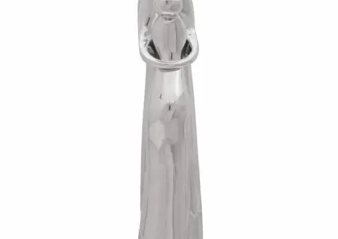 Sculptură, argintiu, 10x16x49 cm, aluminiu - 5/5