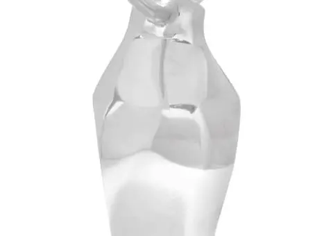 Sculptură taur, argintiu, 37x44x17 cm, aluminiu - 3/5