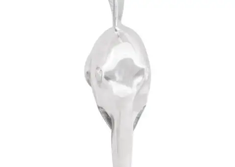 Pește-sabie de perete, argintiu, 91x8x26 cm, aluminiu - 2/5