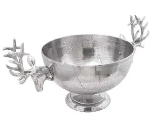 vidaXL Cupă, argintiu, 62x35x33 cm, aluminiu