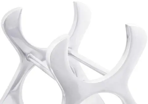 Suport de vinuri, argintiu, 23x14x28 cm, aluminiu - 4/5