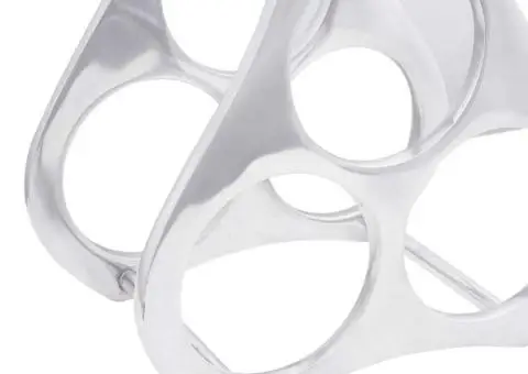 Suport de vinuri, argintiu, 23x14x28 cm, aluminiu - 5/5