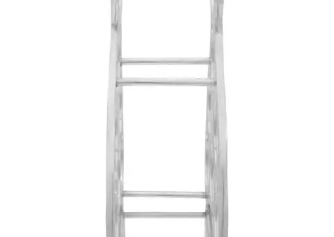 Suport de vinuri, argintiu, 32x14x37,5 cm, aluminiu - 3/5