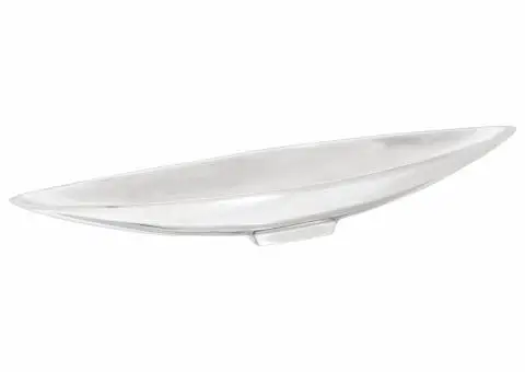 Coș de fructe, argintiu, 53x10x9 cm, aluminiu - 1/5