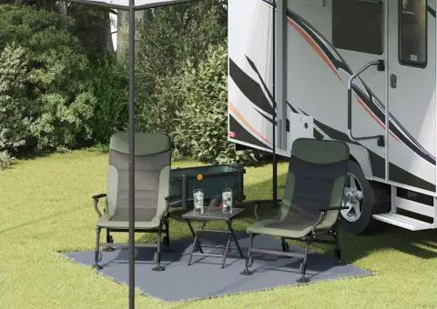 Accesoriu Cort Albastru-Gri Poliester 200 x 200 cm Dreptunghiular - 1/5