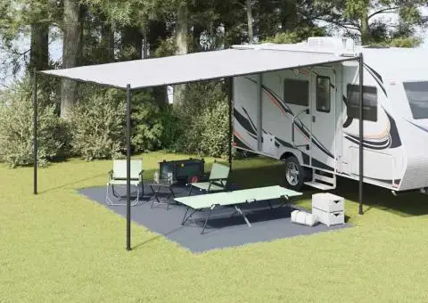 Accesoriu Cort Albastru-gri Poliester 300 x 500 cm Durabil - 1/5