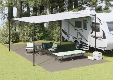 Husă Cort Gri Deschis Poliester 400 x 800 cm Pliabil - 1/5