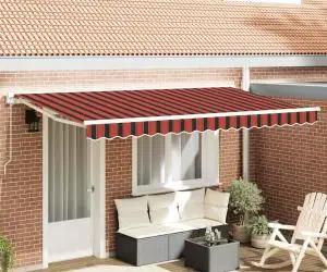 Material de Înlocuire pentru Marchiză pentru Cadru 4x2 m cu Dungi Multicolore