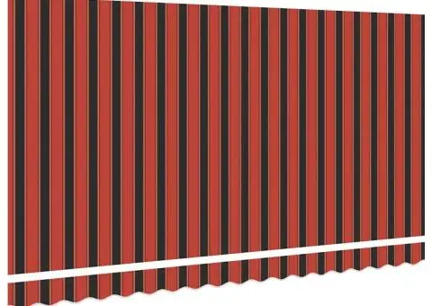 Material de Înlocuire pentru Marchiză pentru Cadru 4x2 m cu Dungi Multicolore - 4/5