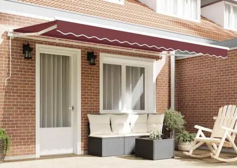 Fabric de Înlocuire a Marchizei pentru Cadru de 4x2 m Bordo - 3/5