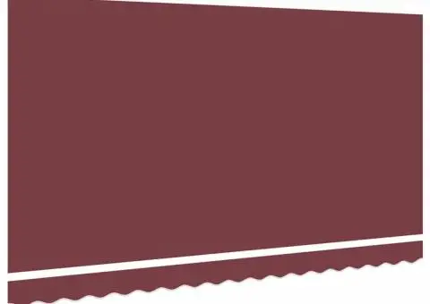 Fabric de Înlocuire a Marchizei pentru Cadru de 4x2 m Bordo - 4/5