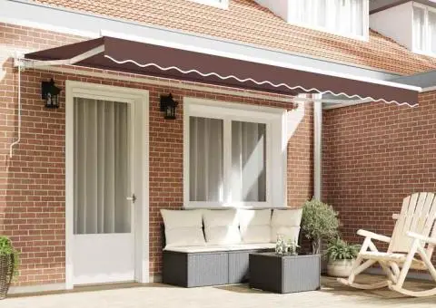 Material de schimb pentru marchiză pentru cadru 4x2 m Maro - 3/5