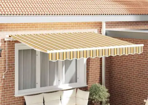 Material de înlocuire pentru marchiză pentru cadrul de 3.5x2 m cu dungi colorate - 1/5