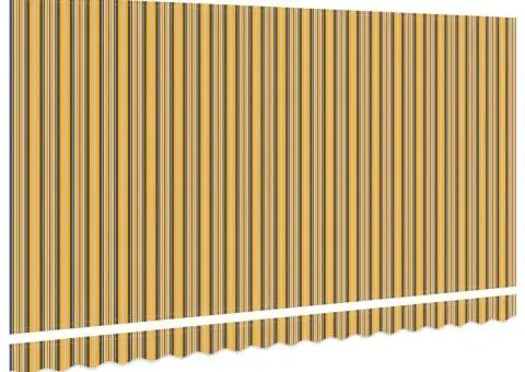 Material de Înlocuire pentru Marchiză pentru cadru de 4x2 m cu design multicolor în dungi - 4/5