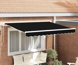 vidaXL Țesătură de schimb pentru marchiză pentru cadru de 3.5x2 m - Negru