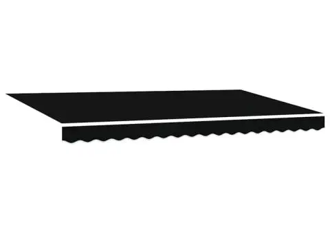 Material pentru marchiză de schimb pentru cadru de 4x2 m negru - 2/5
