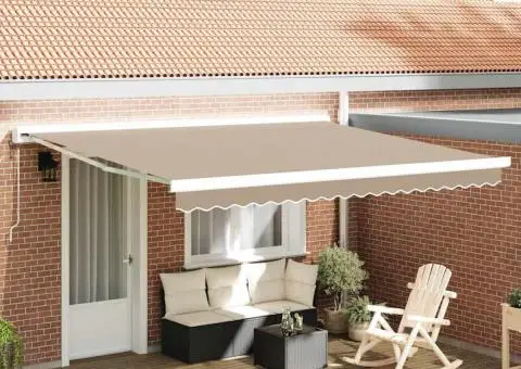 Țesătură de înlocuire pentru marchiză pentru cadru de 4x3.5 m Bej - 1/5