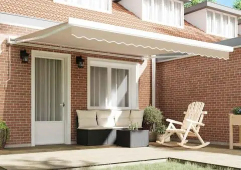 Țesătură de înlocuire pentru marchiză pentru cadru de 4x3.5 m Bej - 3/5