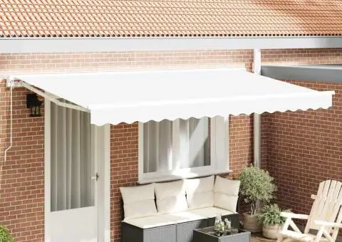 Țesătură pentru Înlocuirea Marchizei pentru Cadru de 4x2 m Alb - 1/5