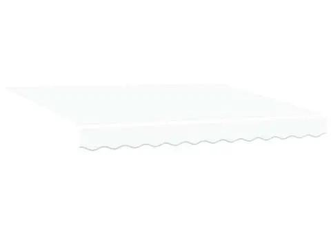 Material de Înlocuire pentru Marchiză pentru Cadru de 3x2.5 m Alb - 2/5