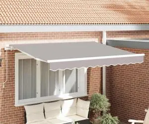 vidaXL Material de înlocuire pentru marchiză pentru cadru de 2.5x2 m Gri deschis