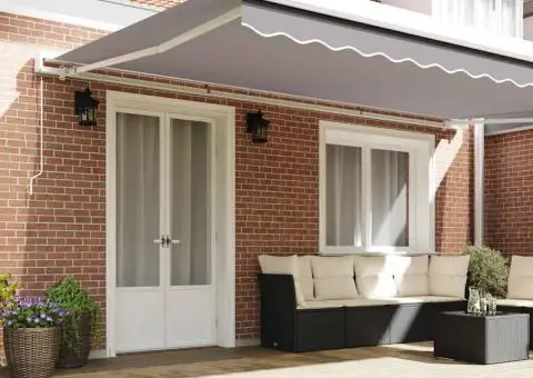 Material de rezervă pentru umbră pentru cadru de 5x3.5 m Gri deschis - 3/5