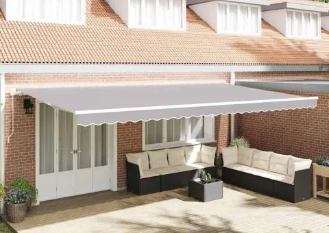 Țesătura de Înlocuire pentru Tarabă pentru Cadru de 6x3 m Gri Deschis - 1/5