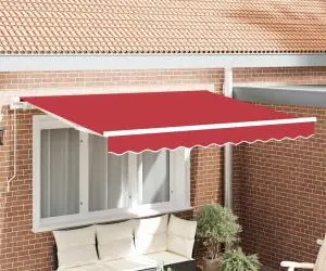 vidaXL Material de schimb pentru marchiză 2.5x2 m Cadru Roșu