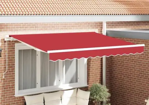 Material de înlocuire pentru marchiză pentru cadru de 3.5x2 m Roșu - 1/5