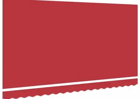 Material de înlocuire pentru marchiză pentru cadru de 4x2 m Roșu - 4/5