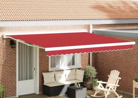 Material de schimb pentru cortină pentru cadru de 4x3 m Roșu - 1/5