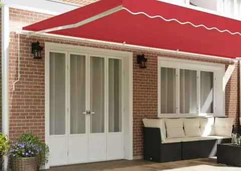 Material de Înlocuire pentru Marchiză 6x3 m în Roșu - 3/5