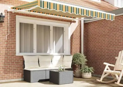 Material de Înlocuire pentru Măsuță de 3.5x2.5 m Verde și Galben - 3/5