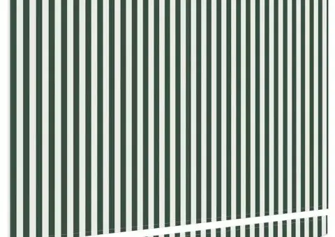 Material de înlocuire pentru marchiză pentru cadru de 3x2.5 m Verde și Alb - 4/5