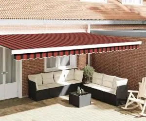 vidaXL Marchiză cu fundă pentru cadru de 5 m, multicolor - dimensiuni 4.8x0.2 m