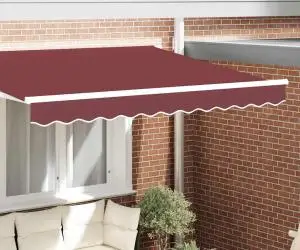 vidaXL Marchiză de 2.5 m bordou, dimensiuni 2.3x0.2 m
