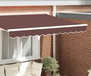 vidaXL Marchiza Valance pentru cadru de 2.5m, maron, 2.3x0.2m