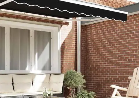 Panou de Umbrire pentru Cadru de 2.5m Negru 2.3x0.2m - 3/5