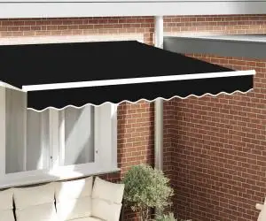 vidaXL Plafon de umbră pentru cadru de 3,5 m, negru, 3,3 x 0,2 m
