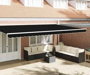 VidaXL Valanța pentru Cadru de 6m, Neagră, 5.8x0.2 m