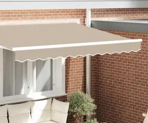 vidaXL Mână de umbră pentru cadru de 3 m Bej 2.8x0.2 m