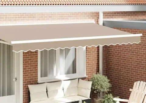 Marchiză Valanță pentru Cadru de 4 m Bej 3.8x0.2 m - 1/5