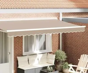 vidaXL Marchiză Valanță pentru Cadru de 4 m Bej 3.8x0.2 m