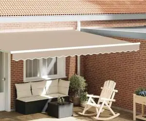 vidaXL Obraj pentru Cadru de 4,5 m Bej 4,3x0,2 m